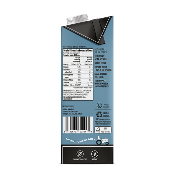 Califia Farms Barista Oat Milk